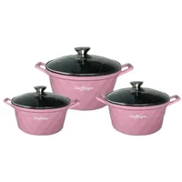 Cheffinger Diamant Topf-Set 6-tlg. Kochtopf
