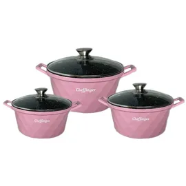 Cheffinger Diamant Topf-Set 6-tlg. Kochtopf