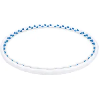 Hop-Sport Hula Hoop Reifen Erwachsene mit 64 Massage Noppen - Hoola Hoop zum Abnehmen – Bauchtrainer mit 8 verstellbaren Teilen, 98cm Durchmesser (Schwarz)