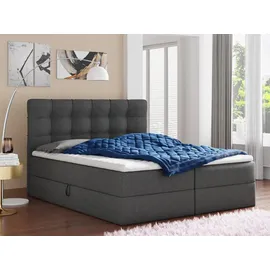 Sofnet Boxspringbett 180 x 200 cm H3 Grau