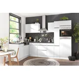 OPTIFIT Winkelküche Roth L-Form 300 cm weiß