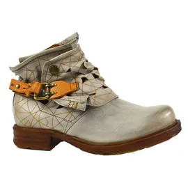 A.S.98 Airstep Damen Leder Stiefeletten Stiefel Biker Schuh Grau 35 EU