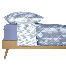 SCHIESSER Mabel Abstrakt Blau 155 x 220 cm + 80 x 80 cm