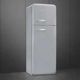 Smeg FAB30RSV5 Retro-Kühl-Gefrierkombination (222 l, 1720 mm hoch, Silber)