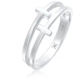 KUZZOI Ring Herren Kreuz Double 925