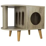 M-Diamant Katzenhaus Katzenmöbel Katzenbett Katzenhaus Katzenhöhle Möbel Schrank indoor, Kratz- und Ruhefunktion kombiniert beige
