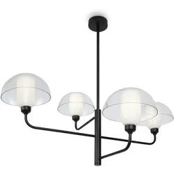 Schwarze Pendelleuchte - Maytoni Modern Serie, 4 E14 Leuchten, 40W, Memory Design