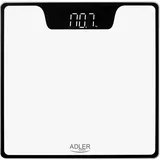 Adler AD 8174W Personenwaage Rechteck weiß Digital mit Hochpräzisions-Sensoren - Digitale Personenwaagen - Inklusive Batterien