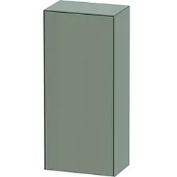 Duravit White Tulip Halbhochschrank WT1322L9292 40 x 24 cm, Steingrau Seidenmatt, 1 Türe links, 2 Glasfachböden