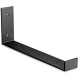 Amig – Regalträger – L-Winkel Wandkonsole Regalhalterung – Robust, belastbar und einfach zu montieren – 103 x 260 mm – Stahl – Schwarz matt