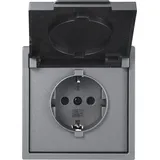 McPower Shallow 250V/16A UP IP44 Steckanschluss - Grau