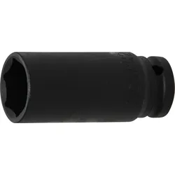 BGS Kraft-Steckschlüssel-Einsatz Sechskant, tief | Antrieb Innenvierkant 12,5 mm...