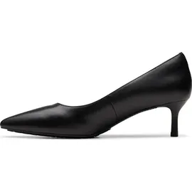 CLARKS Schuhe Adela Court mit Komfort-Fußbett und vielseitig-elegantem Look 1216 Black Leather 37.5 - Schwarz - 37,5