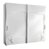 Xlmoebel Schiebetürenschrank Neuer italienischer Kleiderschrank Möbel für das Schlafzimmer (Kleiderschrank) Hergestellt in Europa weiß