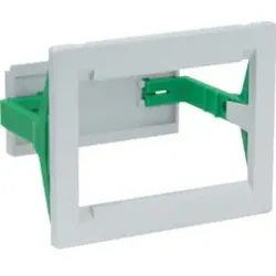 Hager SM002 Tür-Einbaurahmen für Messgerät / Zähler (4 PLE).Tür-Einbaurahmen für Mehrfach-Messgerät SM001.