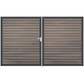GROJA Doppeltor 300 x 180 cm Braun