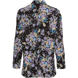 Viskose-Bluse, Druck schwarz, 44