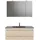 Pelipal Serie 6025 3-tlg. 117 cm x 200 cm x 48 cm Waschtisch grau polar pinie quer NB