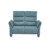 Hukla Sessel Corina Leder 146 x 112 x 90 cm Blau mit verstellbarer Armlehne