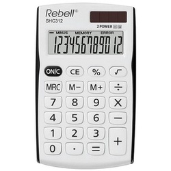 Rebell SHC312 BK Taschenrechner weiß/schwarz