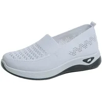 Orthopädische Walkingschuhe Damen Ergonomische Sportschuhe Mit Fußbett Bequeme Gesundheitsschuhe Für Alltag Wandern Büro Atmungsaktiv Schmerzfrei Flexibel Sommerschuhe Sneaker Leicht Barfussschuhe - 40 EU