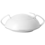 Rosenthal Schale TAC Gropius Platin Schüssel mit Deckel 1,6 l, Porzellan, (Platten) bunt