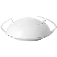 Rosenthal Schale TAC Gropius Platin Schüssel mit Deckel 1,6 l, Porzellan, (Schüssel) bunt