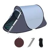 Camping Zelt 1-2 Personen Pop Up Zelt Wasserdicht Familie Kuppelzelt Winddicht Campingzelt Backpacking Zelts Automatisches Sekundenzelt Tragbar Wurfzelt Für Camping Wandern Backpacking
