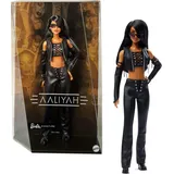 Barbie Aaliyah Sammelfigur im schwarzen Kunstleder-Outfit (HRM80)