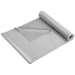Dekostoff Samt in Silberfarben ca. 35x180cm