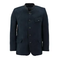 OS Trachten Trachtenjanker Julki Slim Fit, 1/1-Arm, Stehkragen blau 56
