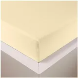 Traumschlaf Spannbettlaken Jersey-Lyocell 180 x 200 - 200 x 220 cm beige