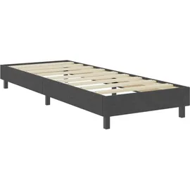 vidaXL Boxspringbett Dunkelgrau Stoff 100x200 cm