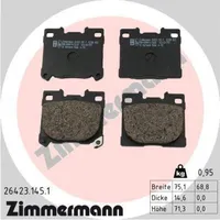 ZIMMERMANN Bremsbelagsatz, Scheibenbremse