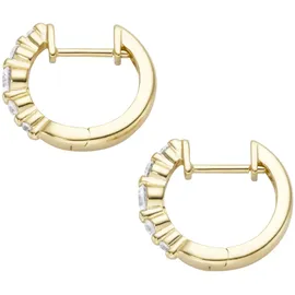 Smart Jewel Paar Creolen SMART JEWEL "Zirkonia Steine, Silber 925", gold, Ohrringe, Damen, Silber 925 (Sterlingsilber)