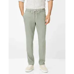 Chinohose EUREX BY BRAX "Style Flatfronthose", Herren, Gr. 60, Normalgrößen, grün (khaki), 50% Leinen, 32% Polyester, 16% Viskose, 2% Elasthan, Hosen