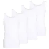 Götzburg Tank-Top 4Er Pack Nürnberg in weiss | Gr.: 5