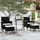 vidaXL Garten-Bistro-Set 5-tlg. Schwarz