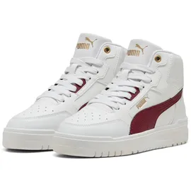 Puma Shuffle Downtown Mid Kinder Weiß/Rot/Gold 38