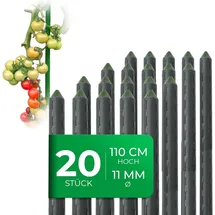 Novatool Pflanzstäbe 110 cm 11mm Durchmesser grün