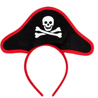 Oblique-Unique® Haarreifen Piraten Hut für Piratenkostüm Fasching Karneval Motto Party Accessoire