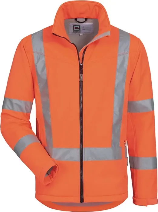 Warnschutz-Softshelljacken Wilmer Gr.XL orange ELY