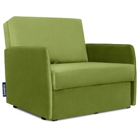 Konsimo Sessel PEDATU Liegesessel, mit Schlaffunktion, mit Bettkasten, langlebiges und schmutzabweisendes grün