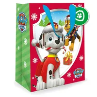 Danilo Promotions LTD Paw Patrol Weihnachtstasche, Geschenktüte für Kinder, Weihnachtsverpackung, Kinder-Geschenktüte