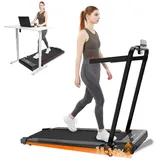 LIKESPORTING Laufband zu Hause,Walking Pad 6/8 km/h, leiser Motor, Fernbedienung, 40*102cm Laufbereich, 1400W,Max 8 km/h,Max 14 %Steigung