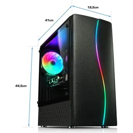 kiebel.de Gaming-PC Wooden V AMD Ryzen 5 5500 4,0 GHz 32 GB RAM 1 TB SSD RX 7600 Win 11
