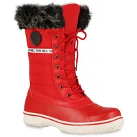 VAN HILL Damen Winterstiefel in Rot