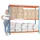 Proregal Schwerlastregal Stahl 200x240x90 cm Blau/Orange 3 Ebenen
