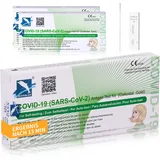 Corona Laientest Selbsttest Covid-19 Antigentest auf SARS-CoV-2 Schnelltest zur Eigenanwendung Testkassete Probentupfer Antigenextrakt (3)