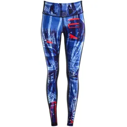 Leggings WINSHAPE "AEL110-London", Damen, Gr. S, Normalgrößen, bunt (london), 80% Polyester, 20% Elasthan, Hosen, mit leichtem Kompressionseffekt